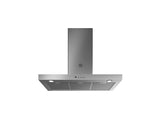 36 T-Shape Wallmounted Hood, 1 motor 600 CFM Carbonio