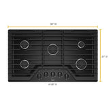 36-inch Gas Cooktop with EZ-2-Lift™ Hinged Cast-Iron Grates