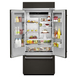 20.8 Cu. Ft. 36" Width Built In Stainless Steel French Door Refrigerator with Platinum Interior Design