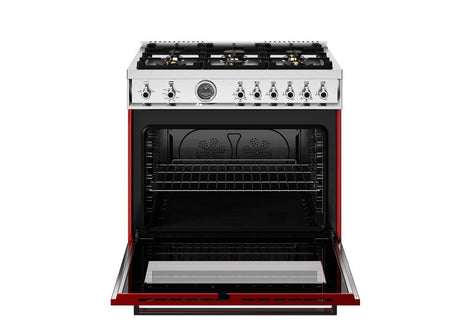 36" Professional Range All Gas Rosso Red