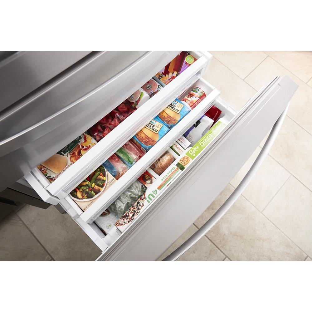 36-inch Wide 4-Door Refrigerator with Exterior Drawer - 26 cu. ft.