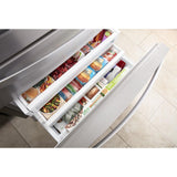 36-inch Wide 4-Door Refrigerator with Exterior Drawer - 26 cu. ft.