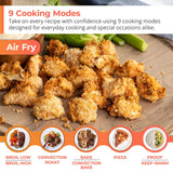 30 in. 5 Burner 6.1 cu. ft. Slide-in Gas Range with True European Convection