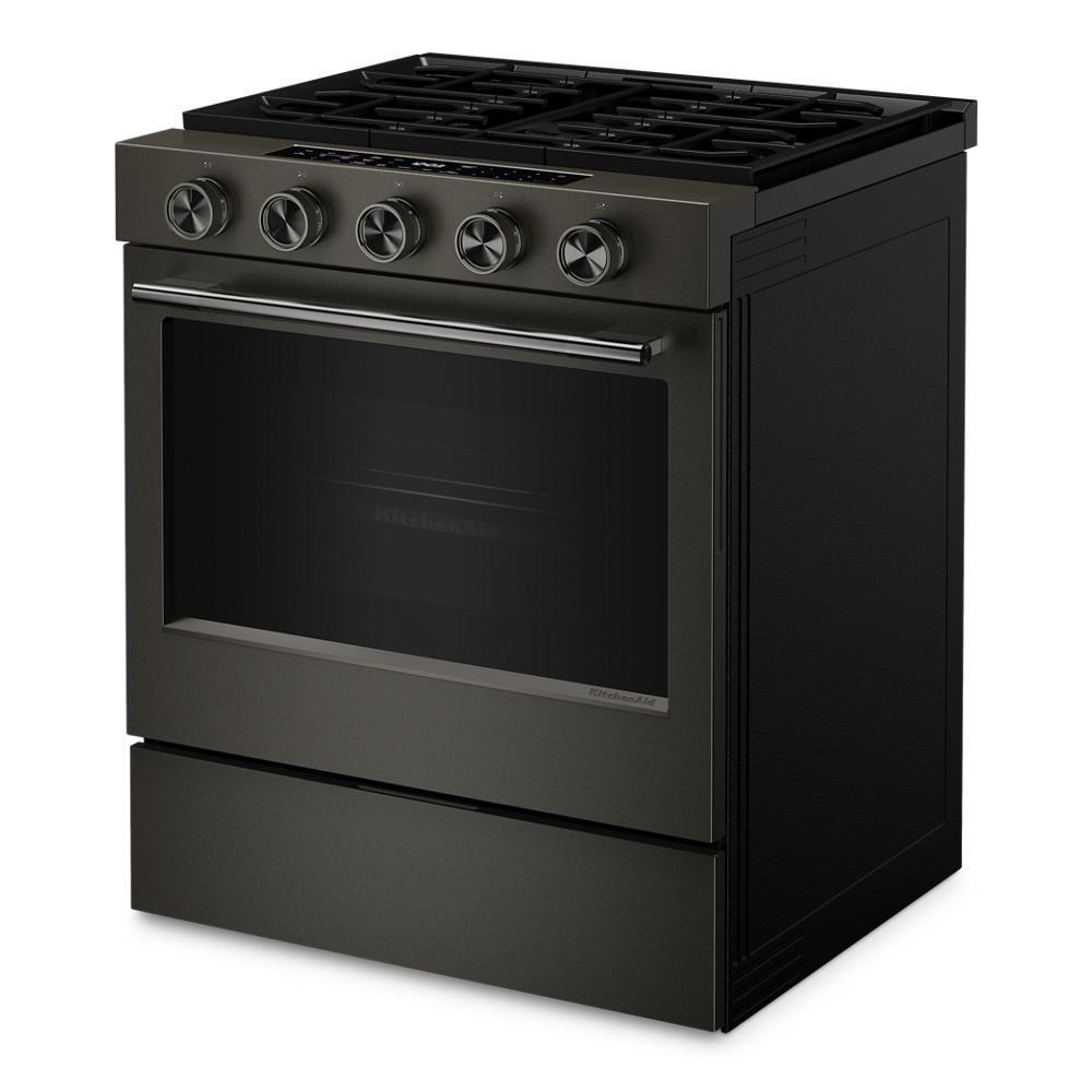 5.0 Cu. Ft. Smart Slide-in Gas Range with Convection Cooking Modes and 2-in-1 Burner