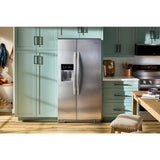 36-inch Wide Side-by-Side Refrigerator - 21 cu. ft.