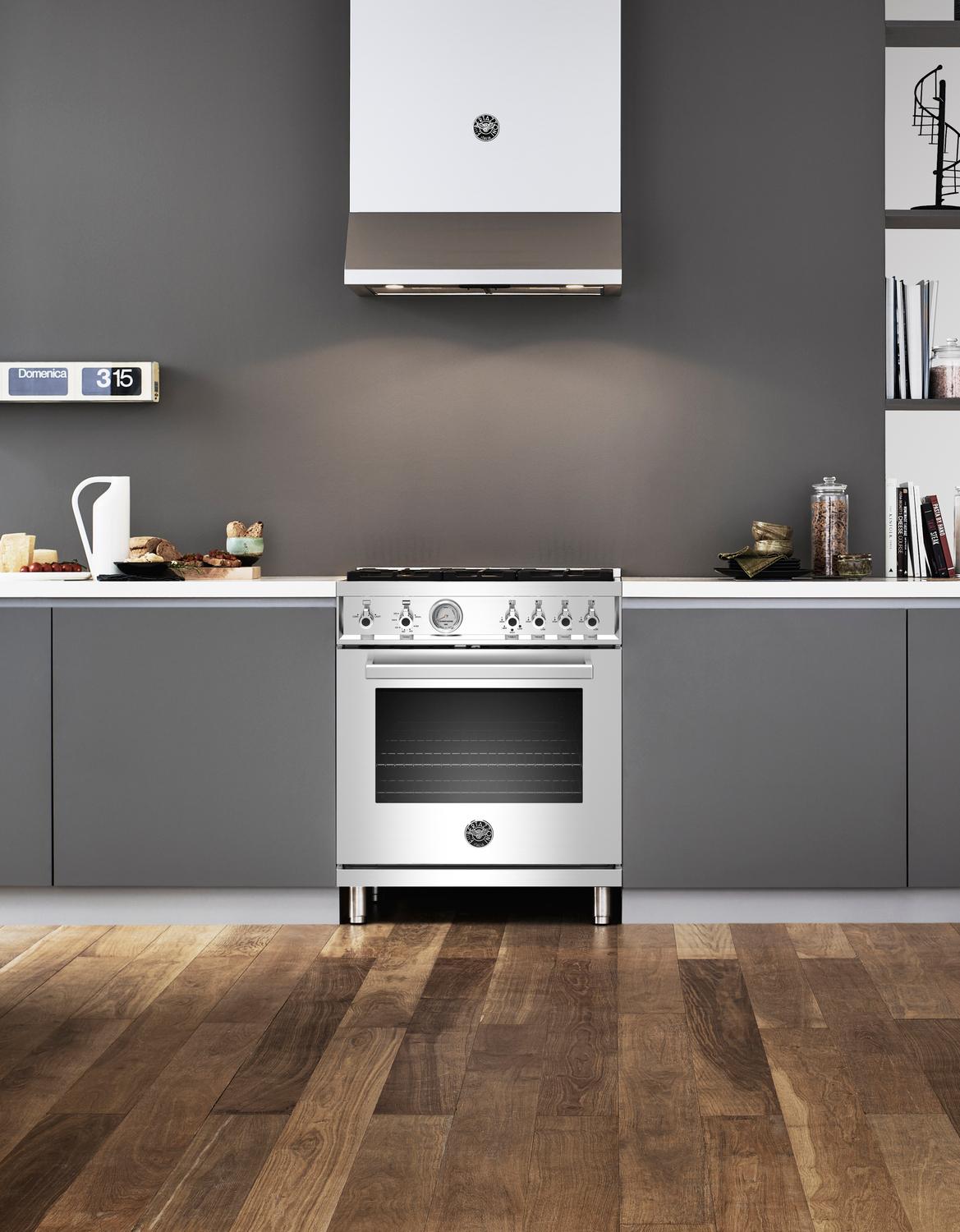 30" Professional Series range - Gas oven - 4 brass burners - LP version