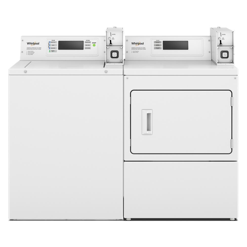 Commercial Top-Load Washer with Factory-Installed Coin Drop and Coin Box