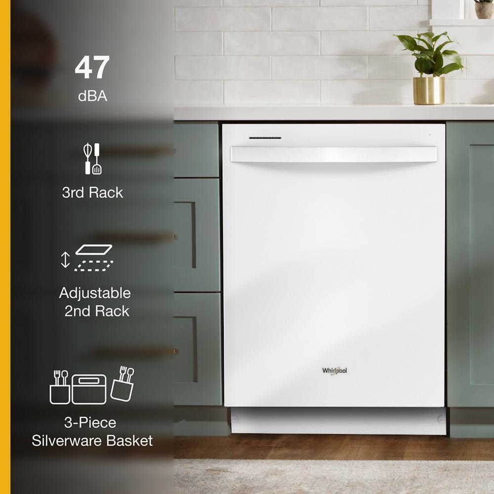 24 Stainless Steel Dishwasher with AI Intelligent Wash - 47 dBA