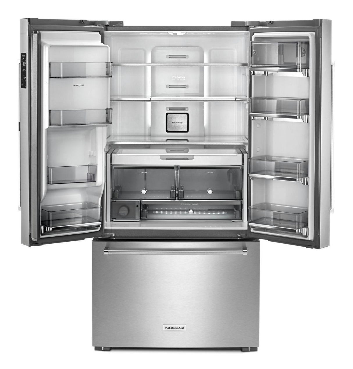 23.8 cu. ft. 36" Counter-Depth French Door Refrigerator - Stainless Steel