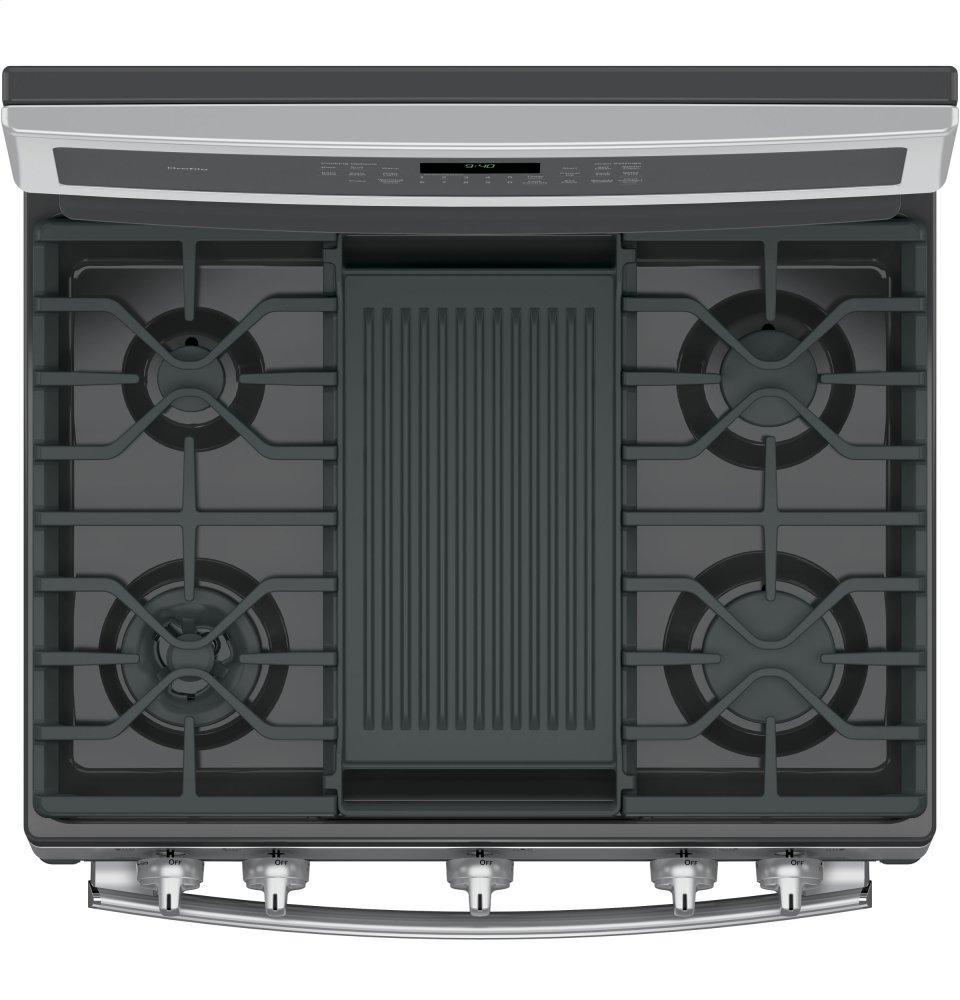 GE Profile™ 30" Smart Free-Standing Gas Convection Range with Warming Drawer