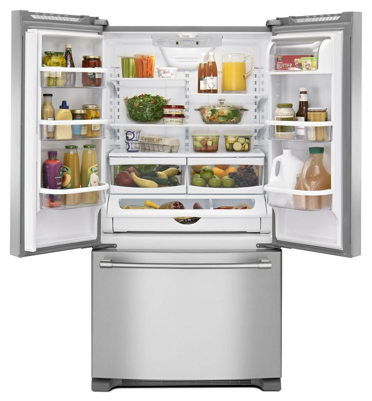 36-Inch Wide French Door Refrigerator - 25 Cu. Ft. - Fingerprint Resistant Stainless Steel
