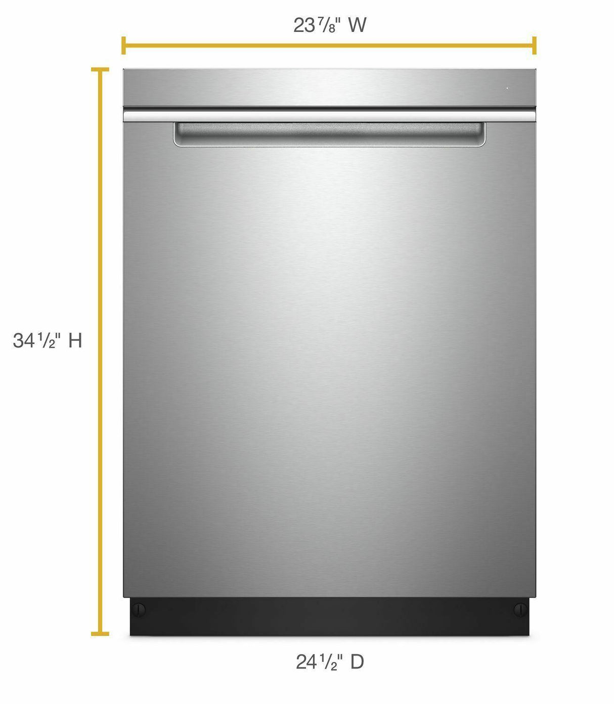 Stainless Steel Tub Pocket Handle Dishwasher with TotalCoverage Spray Arm - Fingerprint Resistant Stainless Steel
