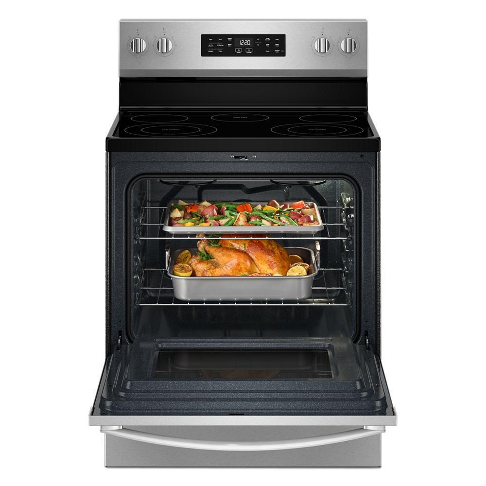 30-inch Electric Range with Air Cooking Technology and Steam Clean