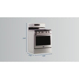 Gas Range with Air Fryer and Basket - 5.0 cu. ft.