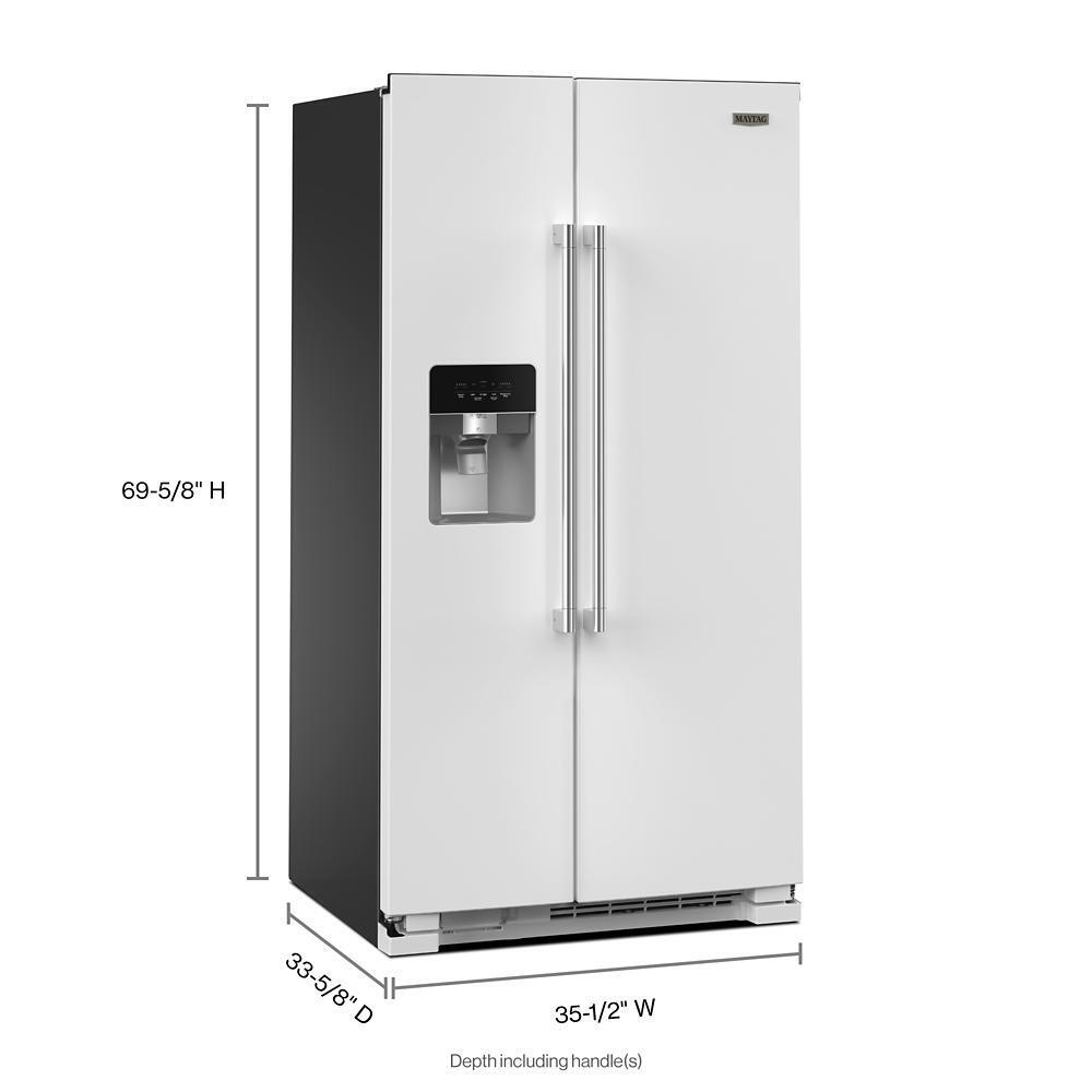 36-Inch Wide Side-by-Side Refrigerator - 25 Cu. Ft.