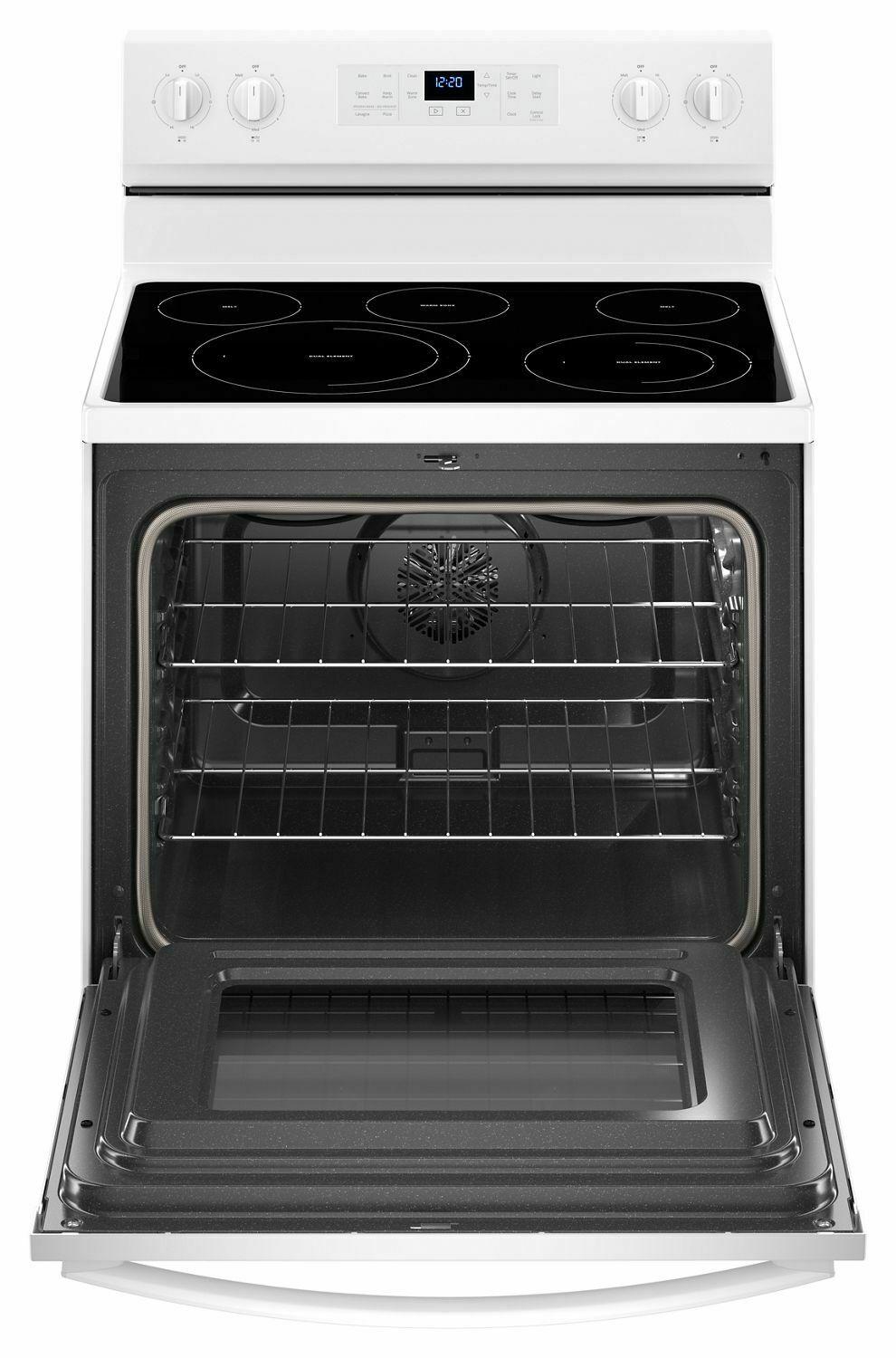 5.3 cu. ft. Whirlpool® electric range with Frozen Bake™ technology - White