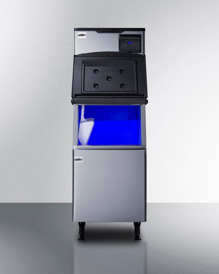 350 Lb. Commercial Ice Machine With Stainless Steel Bin