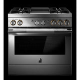 RISE™ 36" Dual-Fuel Professional Range with Chrome-Infused Griddle