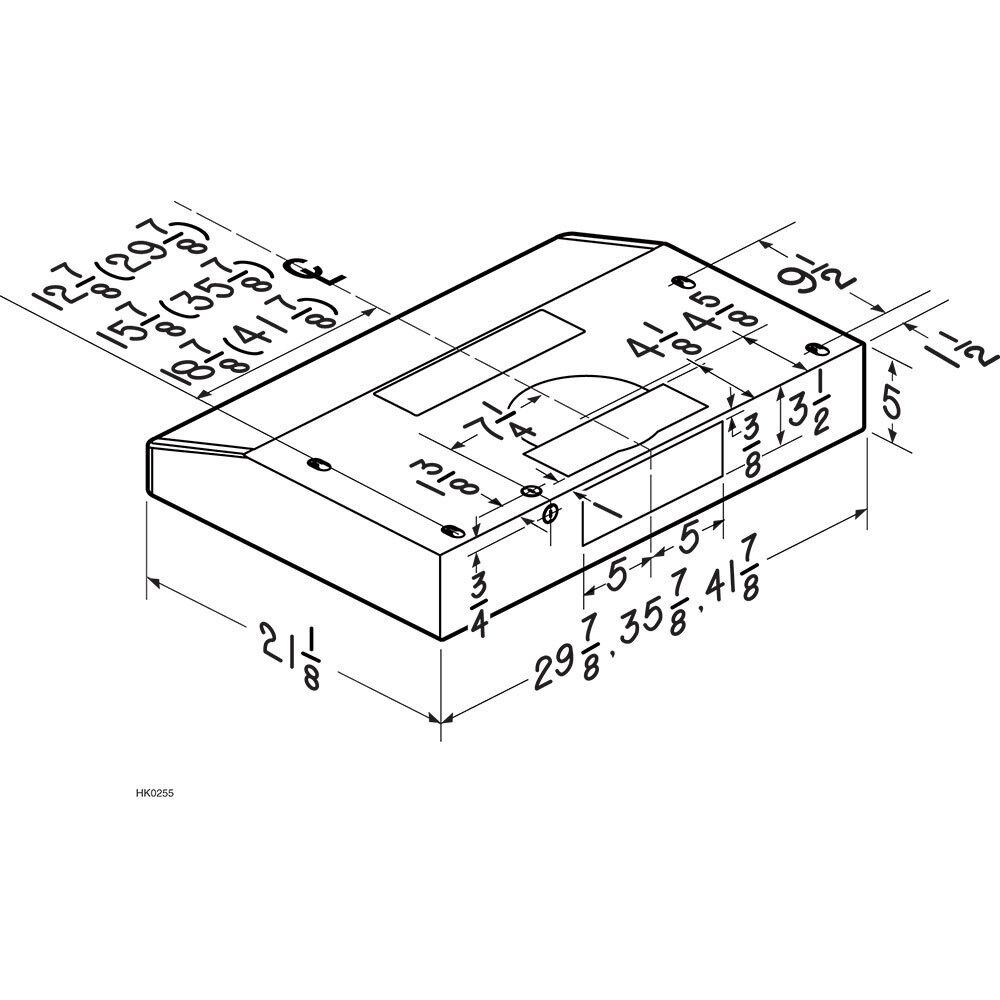 Broan® Elite 30-Inch Convertible Under-Cabinet Range Hood, Black