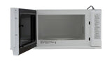 1.5 cu. ft. 1100W White Sharp Over-the-Counter Carousel Microwave Oven