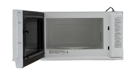 1.5 cu. ft. 1100W White Sharp Over-the-Counter Carousel Microwave Oven