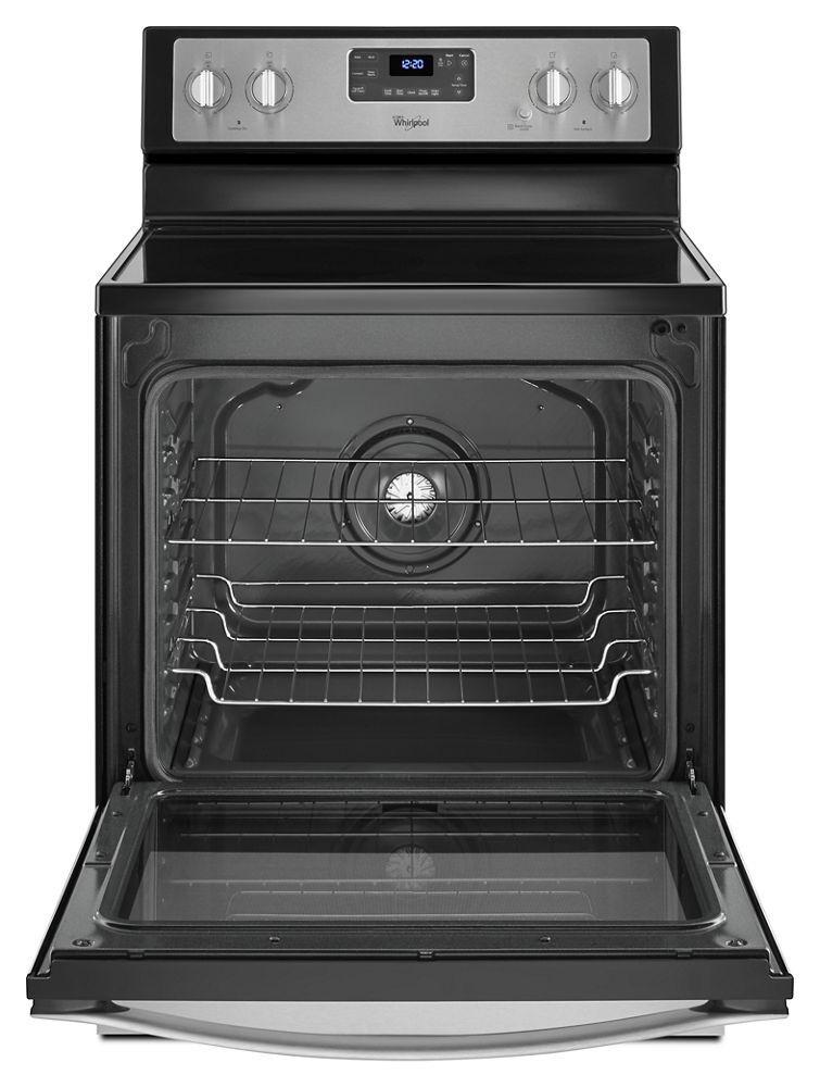 6.4 Cu. Ft. Freestanding Electric Range with AquaLift® Self-Cleaning Technology