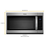 1.7 cu. ft. Microwave Hood Combination with Electronic Touch Controls