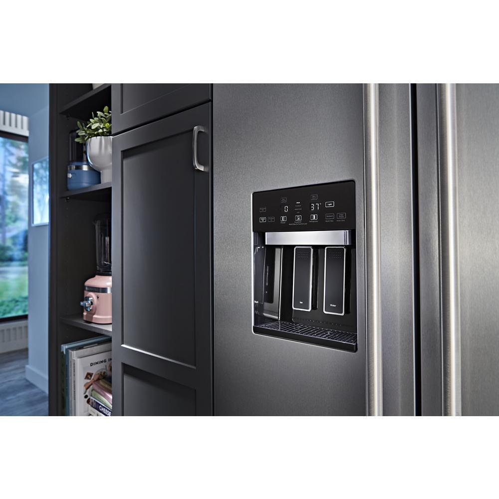 20.8 Cu. Ft. 36" Built-In Side-by-Side Refrigerator with Ice and Water Dispenser