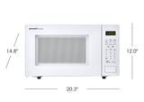1.1 cu. ft. 1000W Sharp Countertop White Microwave