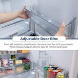 10.4 cu. ft. Counter Depth 24 in. Bottom Freezer 2-Door Refrigerator with Reversible Door in Stainless Steel