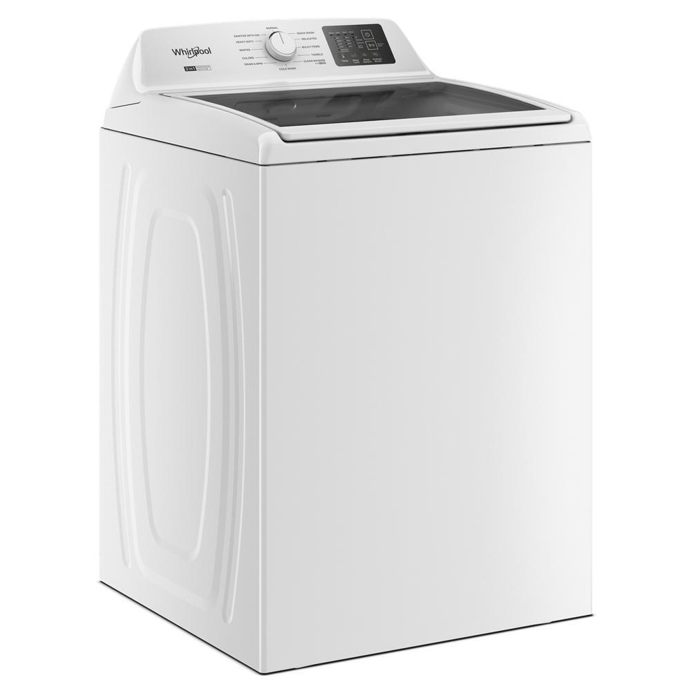 4.2-4.3 Cu. Ft. Whirlpool® Top Load Washer with 2-in-1 Removable Agitator and Soft Close Glass Lid