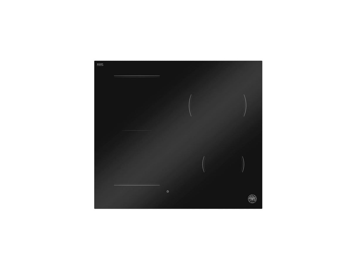 24'' Induction Cooktop with Concealed Central Touch Slider Interface Black Glass
