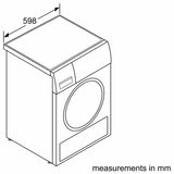 300 Series Cond. Dryer - 208/240V, Cap. 4.0 cu.ft., 15 Cyc.,67 dBA Galv.Drum, White/Door Non-Rev.