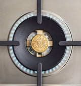 36" Professional Series range - Gas oven - 6 brass burners