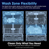 24" Top Control Stainless Steel Handle 47 dBA Dishwasher with Auto Door Open
