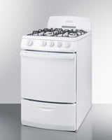 20" Wide Gas Range