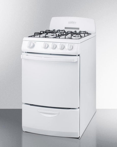 20" Wide Gas Range