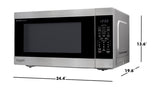 Sharp 2.2 cu. ft. 1200W Stainless Steel Countertop Microwave Oven with Inverter Technology