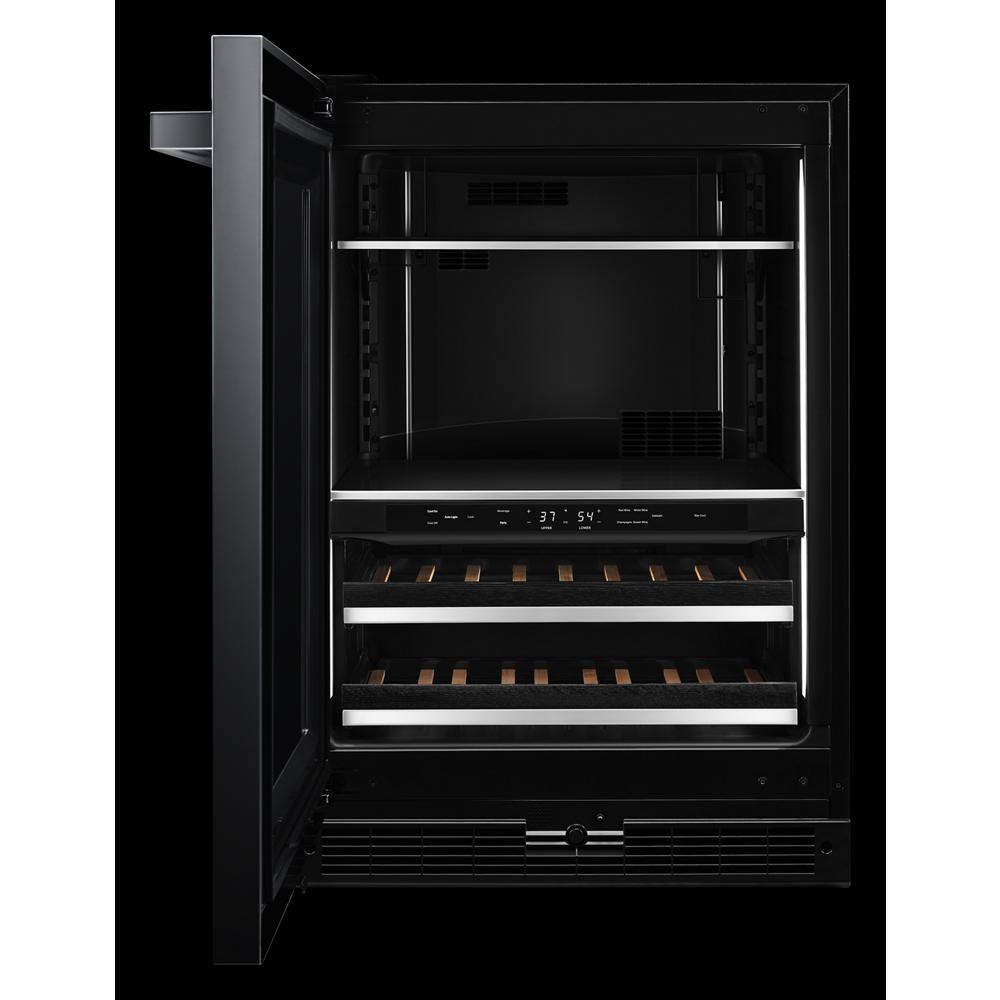 NOIR™ 24" Built-In Undercounter Beverage Center - Left Swing