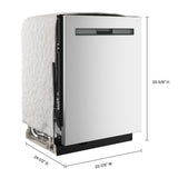 Third Rack Dishwasher with Rapid Sani Cycle
