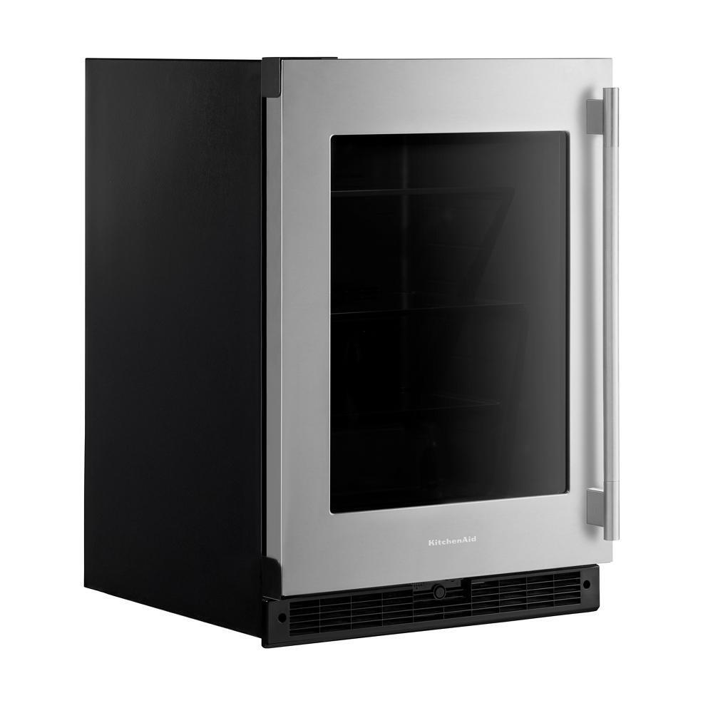24" Undercounter Refrigerator with Glass Door
