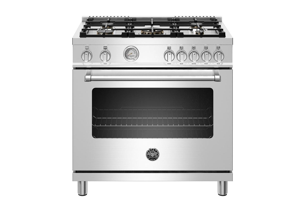 36" Master Series range - Gas oven - 5 aluminum burners - LP version