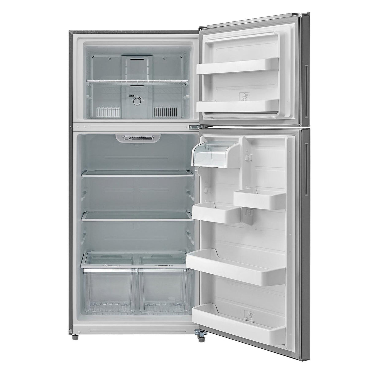 Element Electronics 18.0 cu. ft. Top Freezer Refrigerator - Stainless Steel, ENERGY STAR (ERT18CSCS)