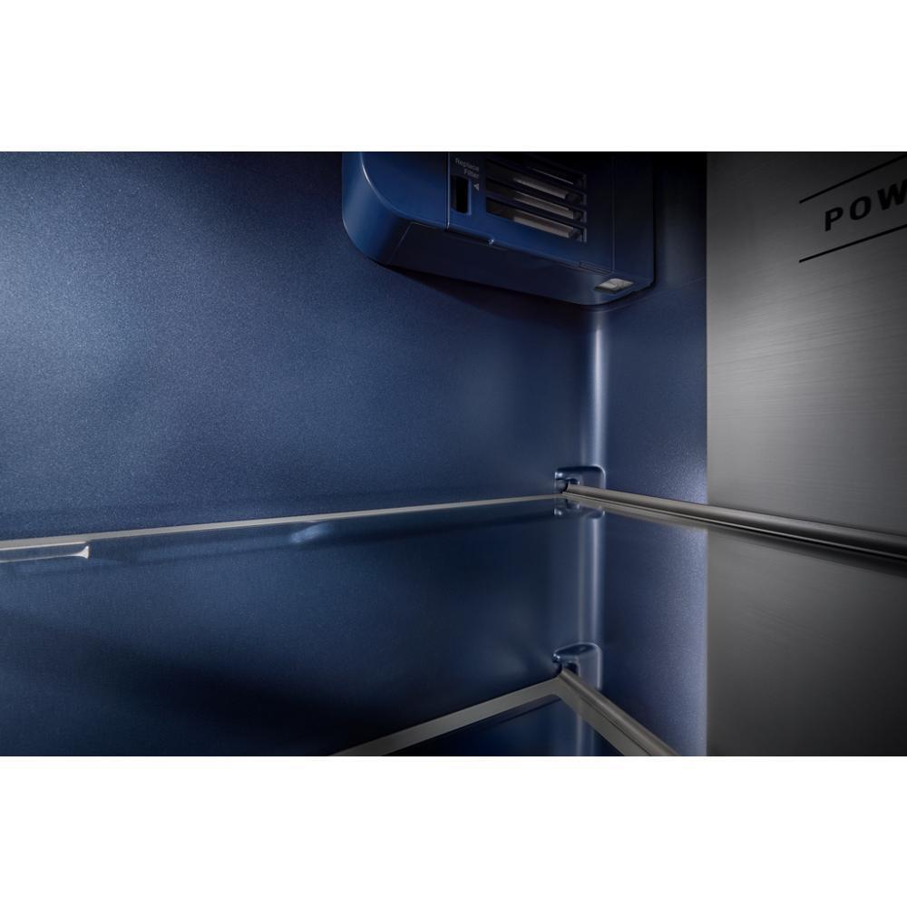36-inch Wide Full-Depth Side-by-Side Refrigerator with Arctic Blue Interior - 28.7 Cu. Ft.