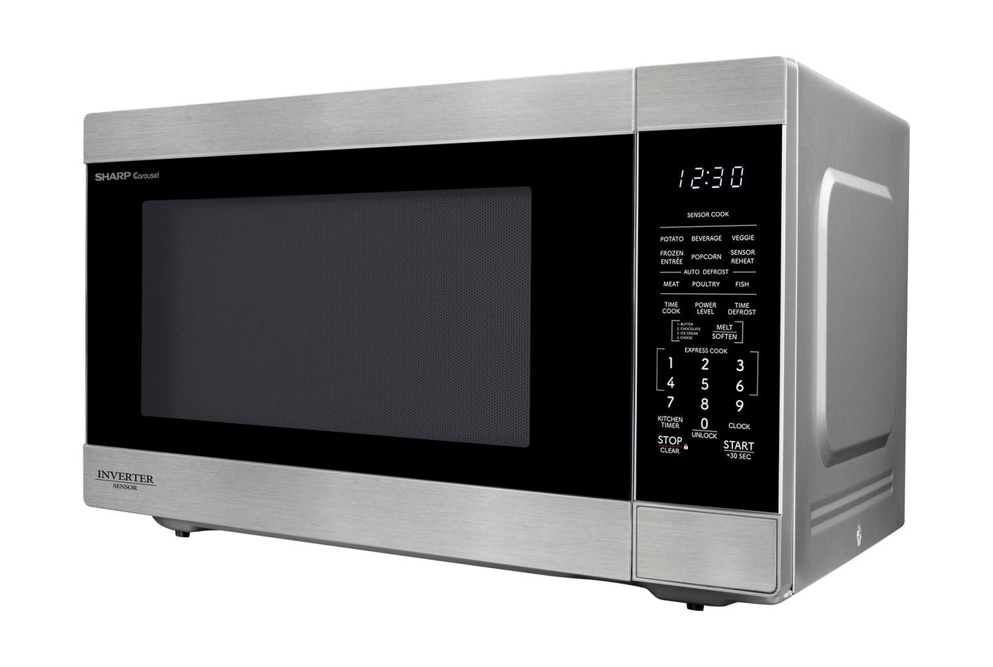 Sharp 2.2 cu. ft. 1200W Stainless Steel Countertop Microwave Oven with Inverter Technology