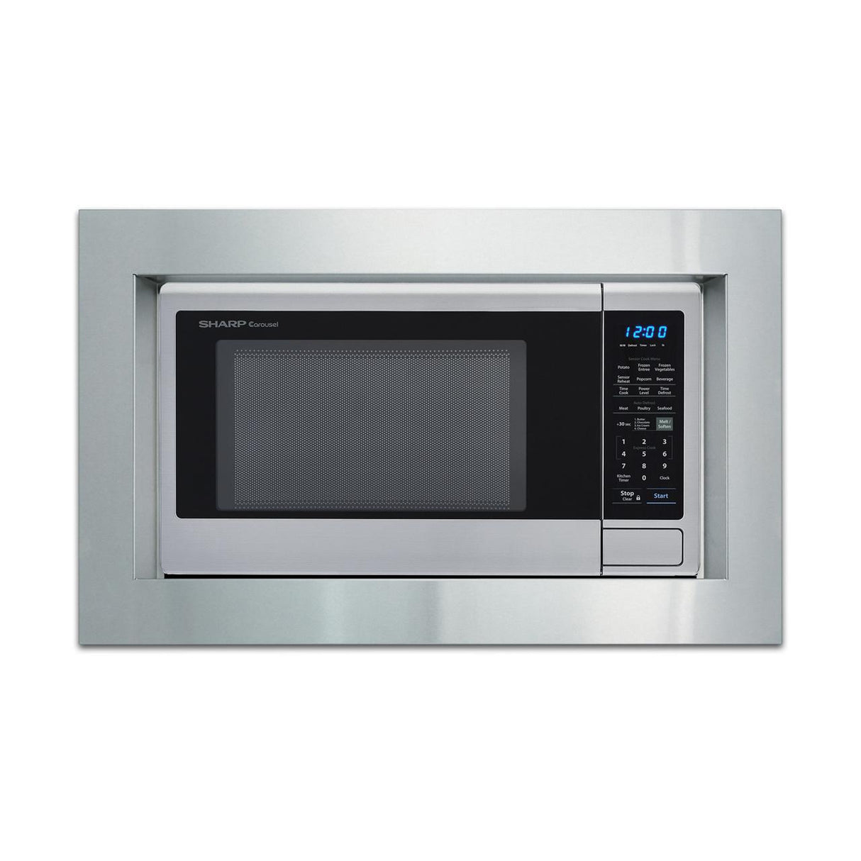 1.8 cu. ft. 1100W Sharp Stainless Steel Countertop Microwave Oven