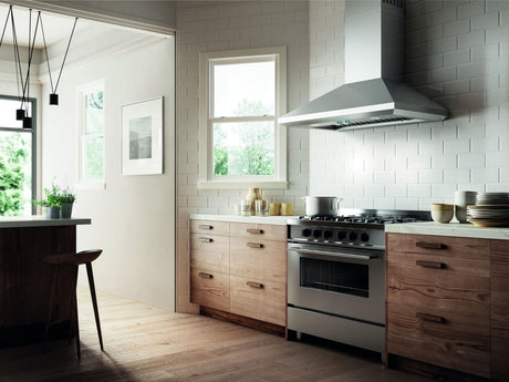 LEONE Wall Mount Range Hood 30" wide - 600CFM
