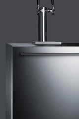 Built-in Frost-free Beer Dispenser With Dual Tap System for Two 1/6 Kegs