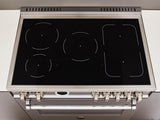36" Professional Series range - Electric self clean oven - 5 induction zones