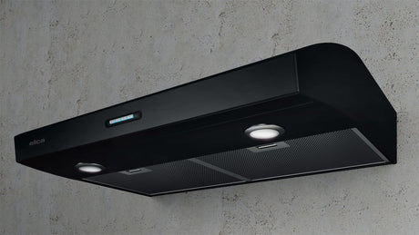 ALLASIO BLACK Undercabinet Range Hood 30" wide - 300CFM